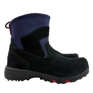 L.L.Bean Thinsulate Black Suede Mid Pull On Boots Men’s Size 10.5M